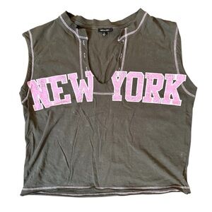 RUBY & LACE “New York” sleeveless crop top, plus size 1X / XXL